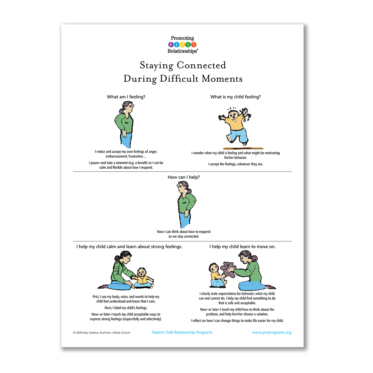 Staying Connected During Difficult Moments Poster Parent Child Relationship Programs
